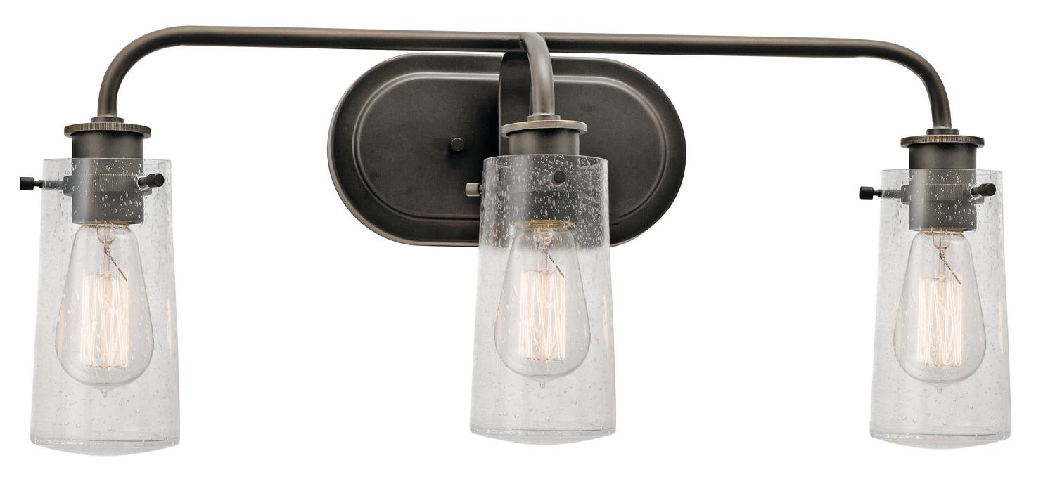 Braelyn 3-Light Bathroom Vanity Light in Olde Bronze