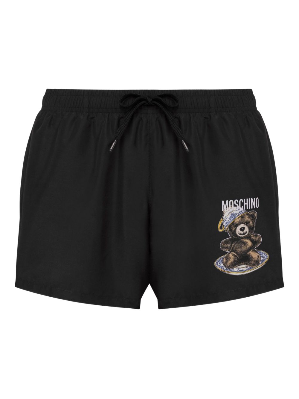 Teddy bear-print swim shorts - Black