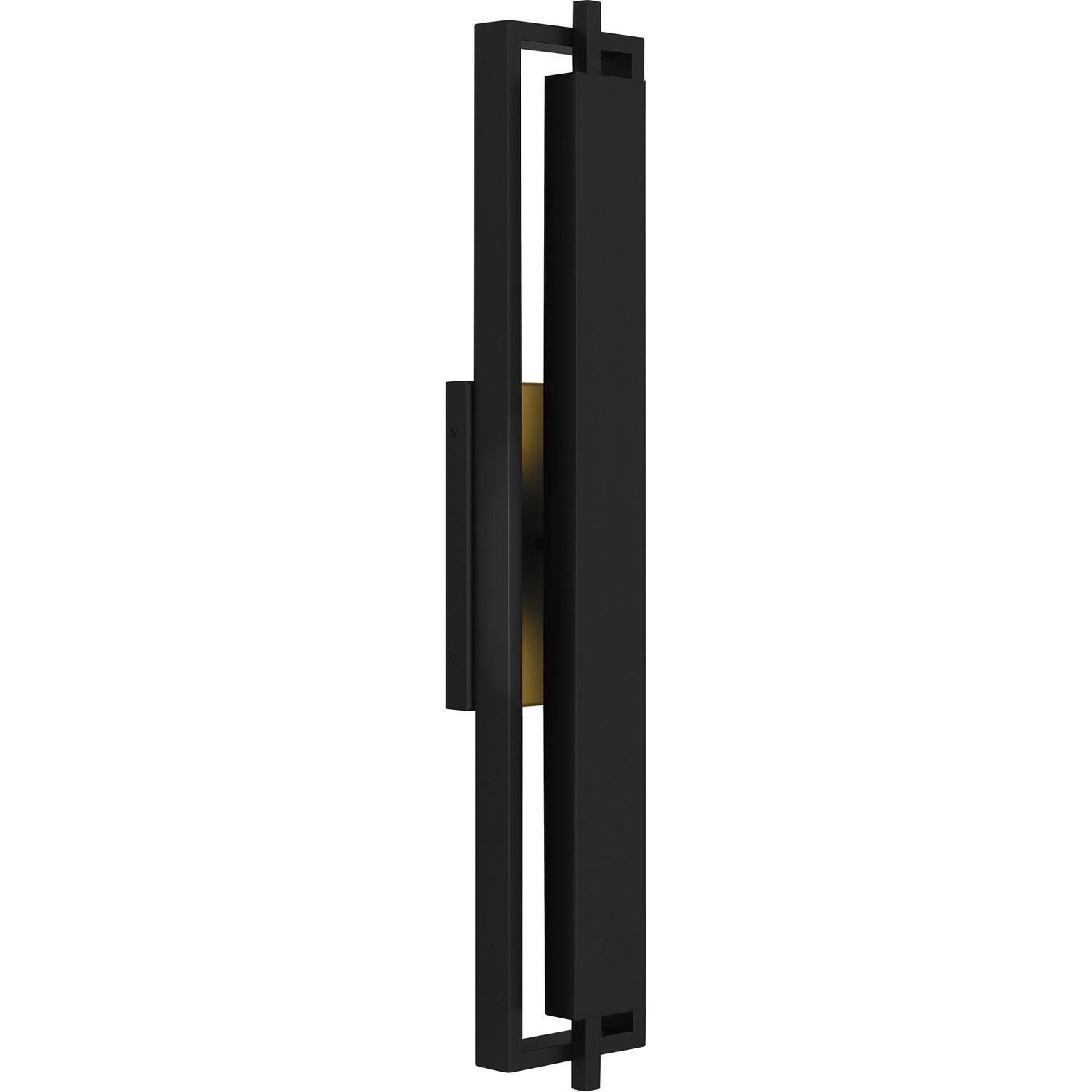 Matte Black LED Outdoor Wall Lantern from the Pointsett Collection