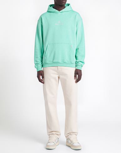 Man Sweatshirt Light green Size L Cotton