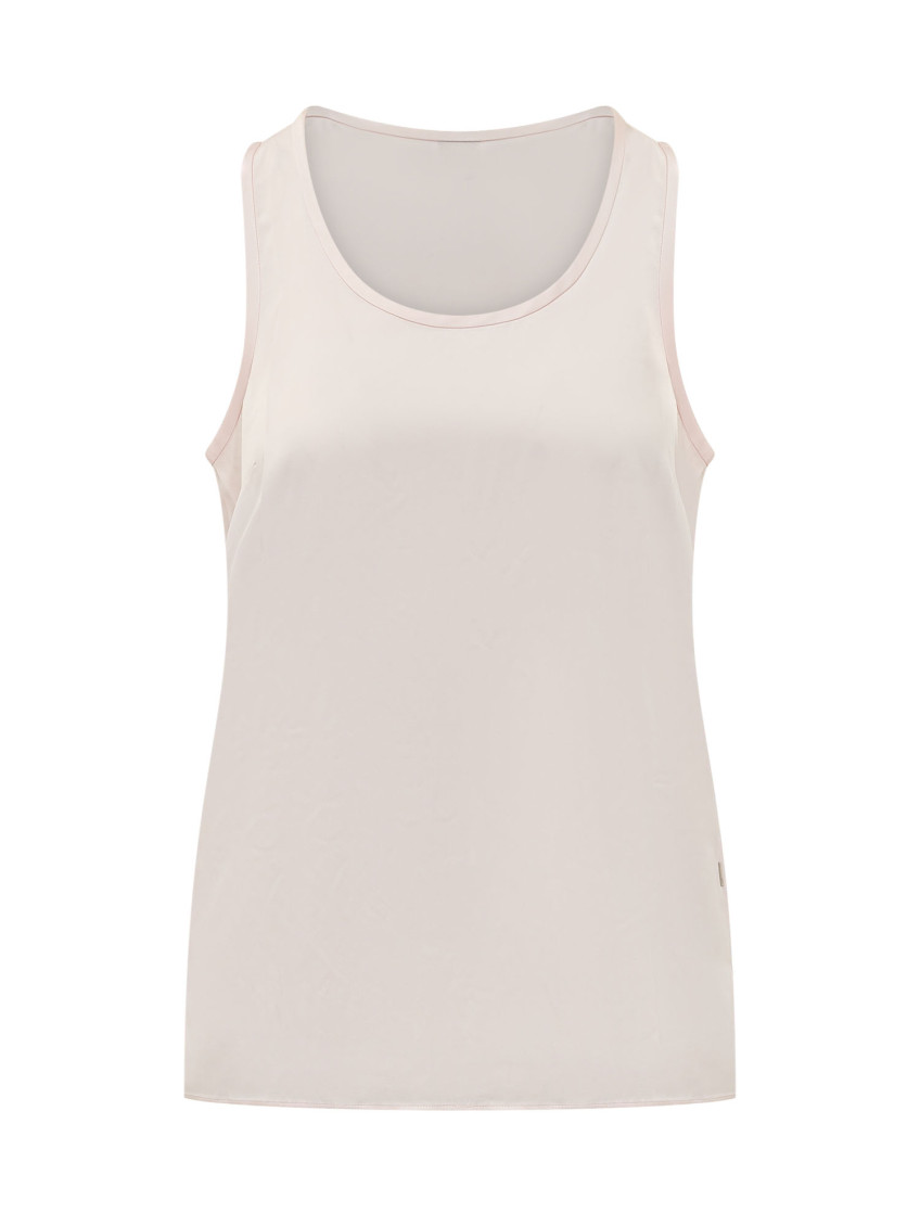 Pink Scoop Neck Tank Top