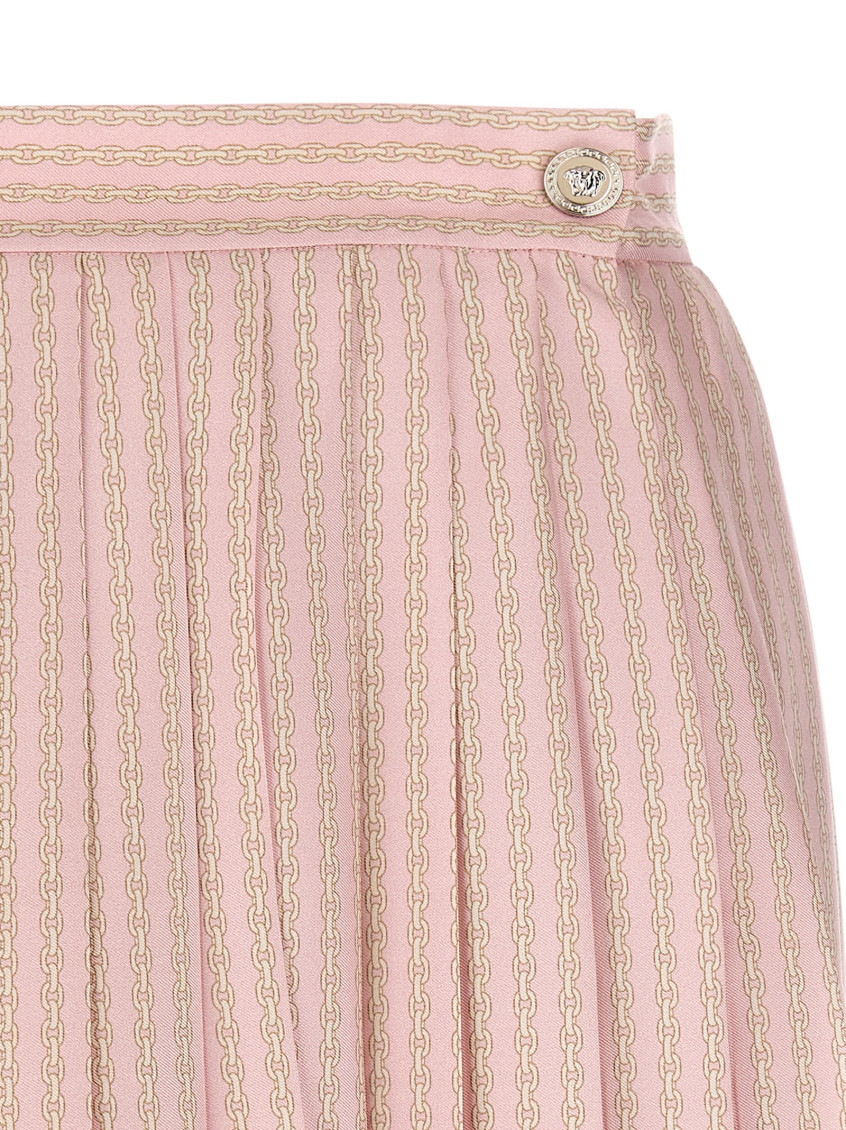 Pleated Silk Skirt