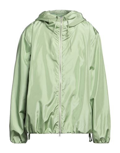 Man Jacket Light green Size 34 Polyester