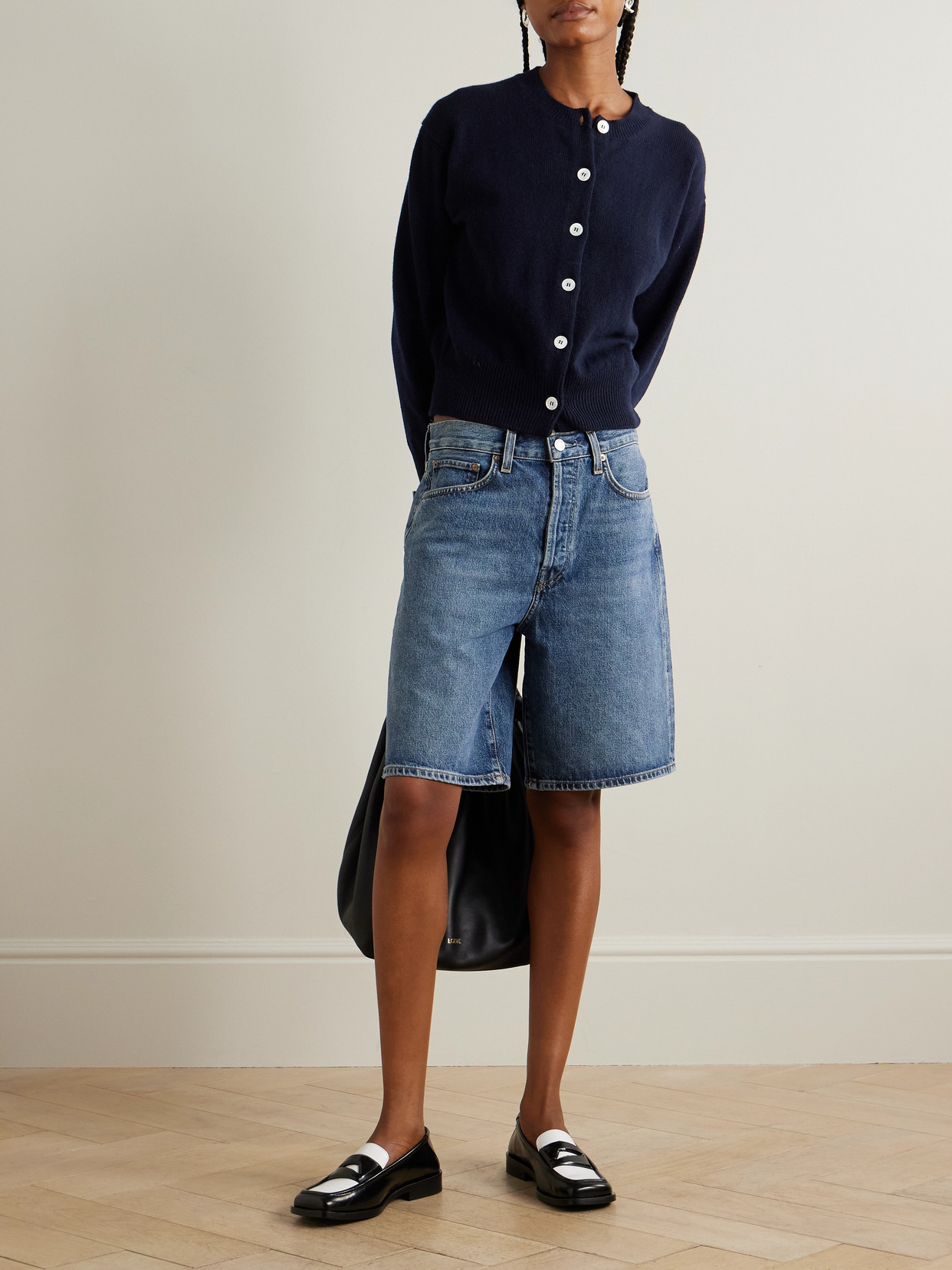 &Ada Wool Cardigan - Navy