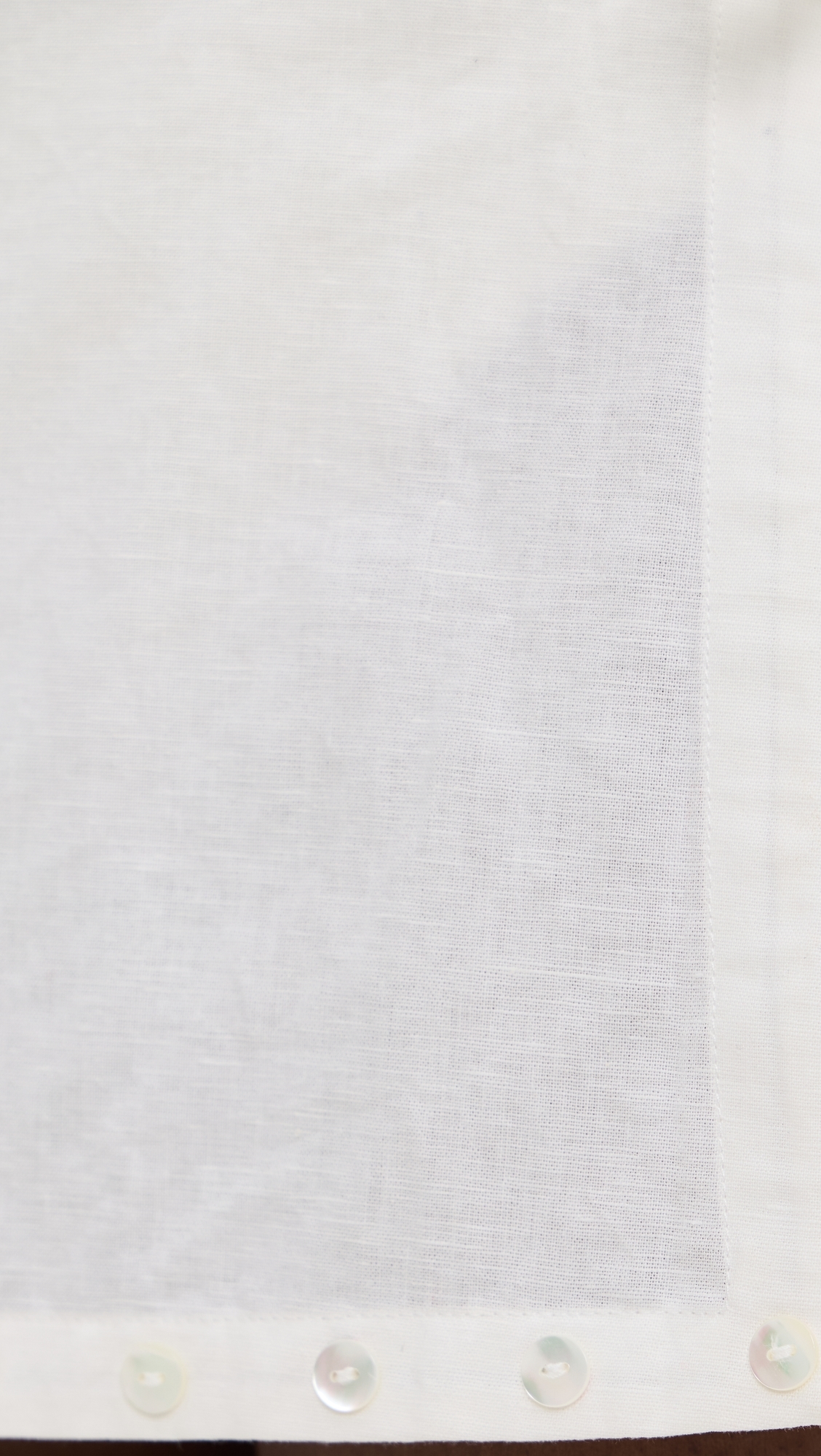 Zandra Linen Skirt Ivory L