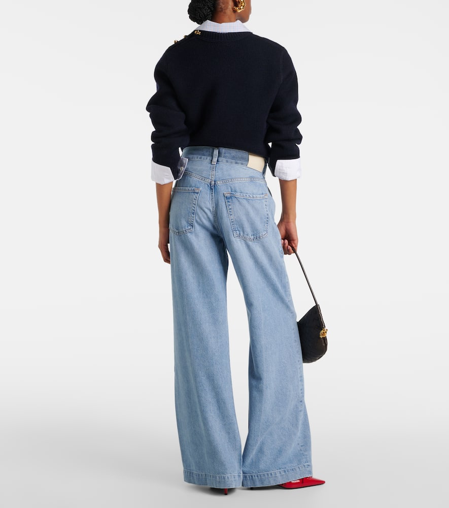 Beverly high-rise wide-leg jeans