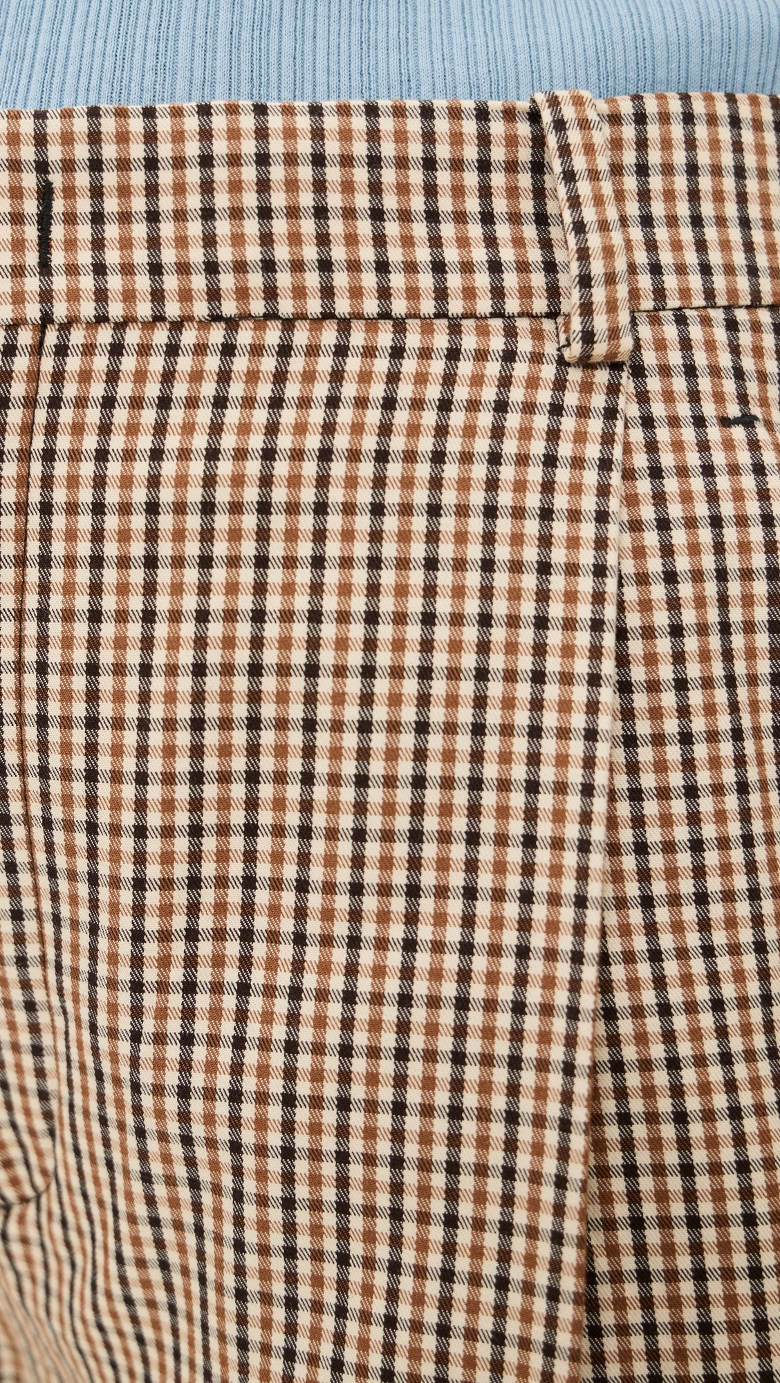 Camille Wide Leg Trousers Lt Wheatstone Check