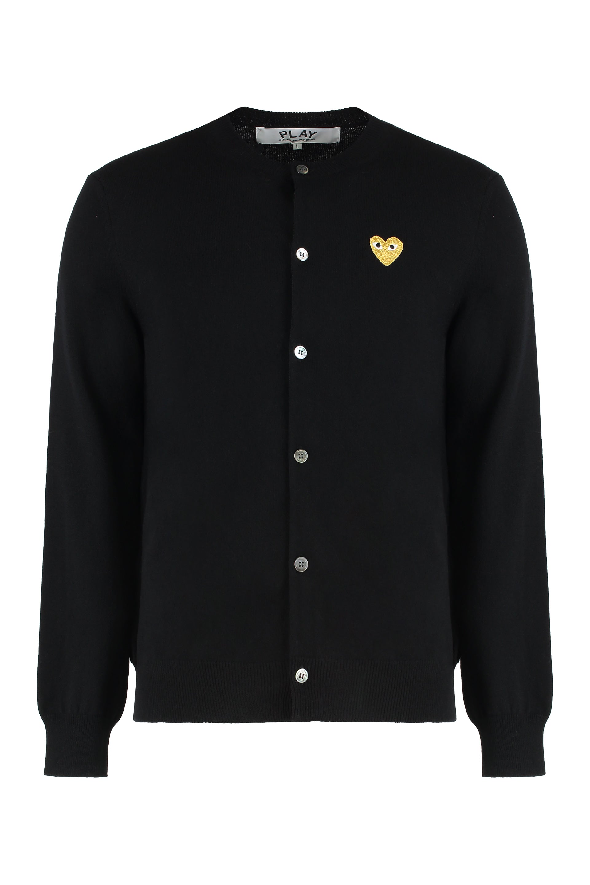 Comme des Garçons PLAY Cardigan in Wool with Logo