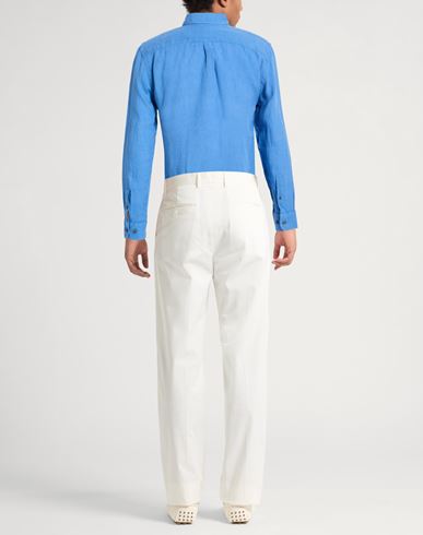 Man Shirt Blue Size S Linen