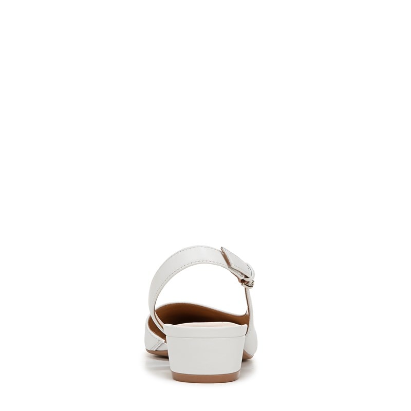Women's Banks Slingback Shoes (White Leather)