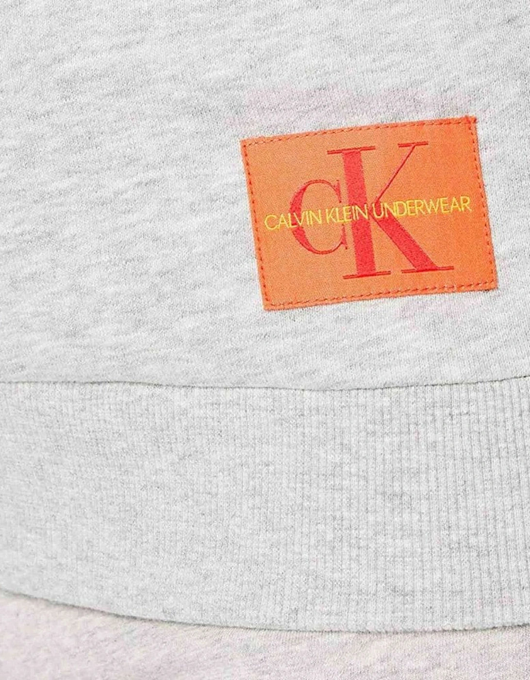 Calvin Klein Women's Monogram Pyjama Top, Grey Heather