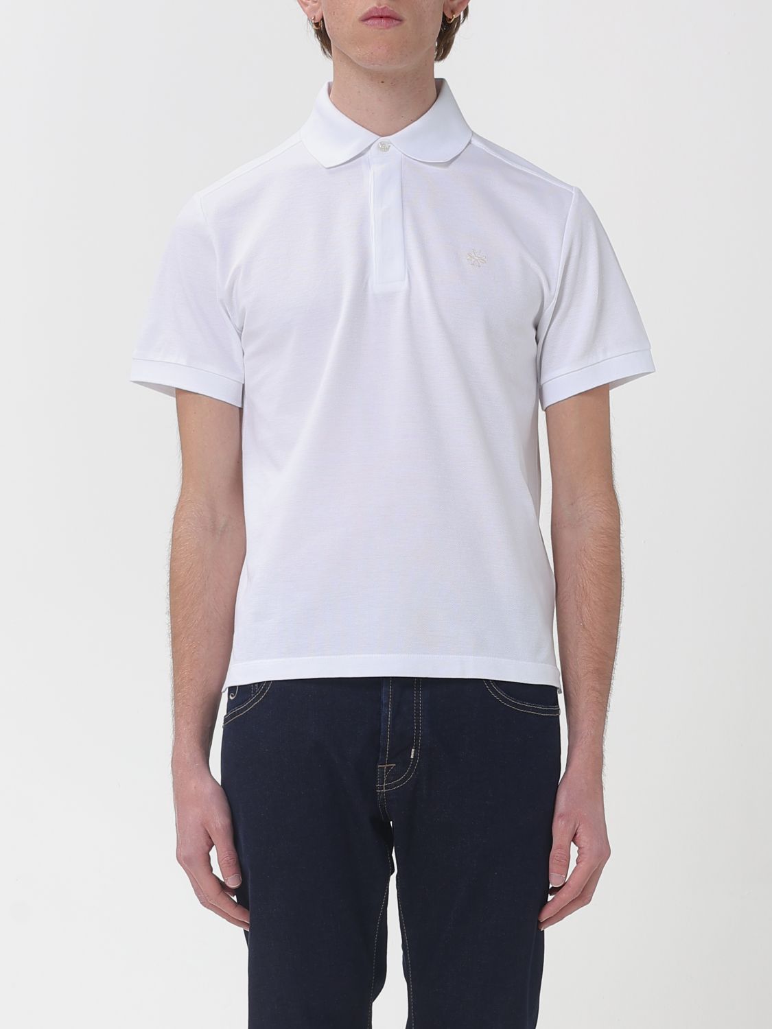 Polo Shirt Men color White
