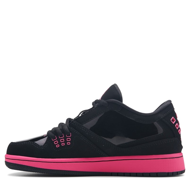 Kids' 1 Flight Low Sneaker Big Kid Shoes (Black/Pink)