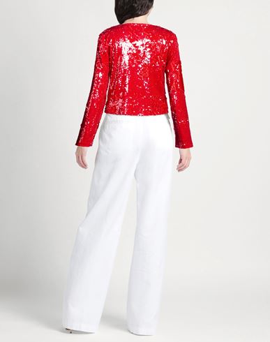 Woman Top Red Size 10 Polyester, Elastane