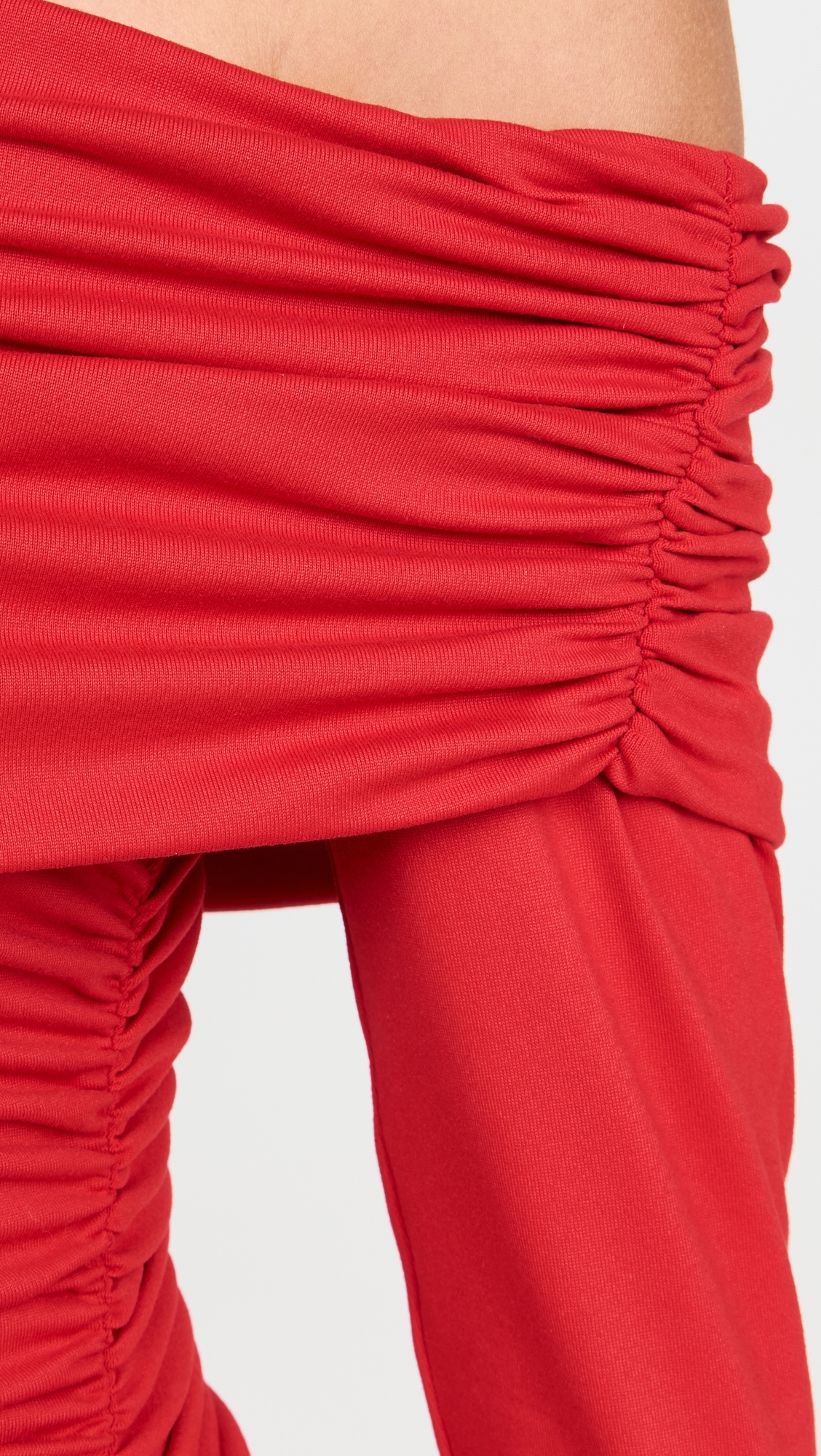 Carryover One Shoulder Off Shoulder Top 8 Perfect Red