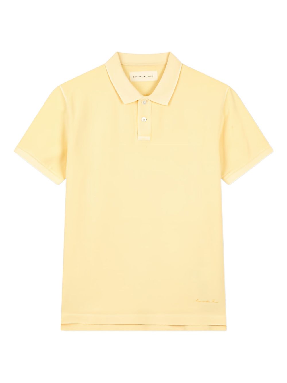 Cotton polo shirt - Yellow