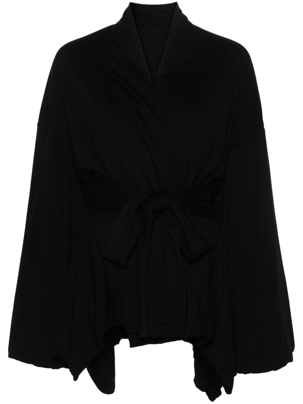 Tommy Wing wrapped jacket - Black