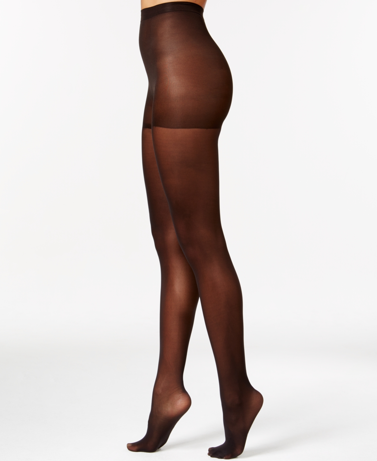 Women's Control Top Sheer Tights - Black