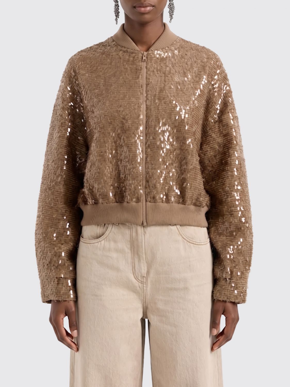 Sweater Woman color Brown