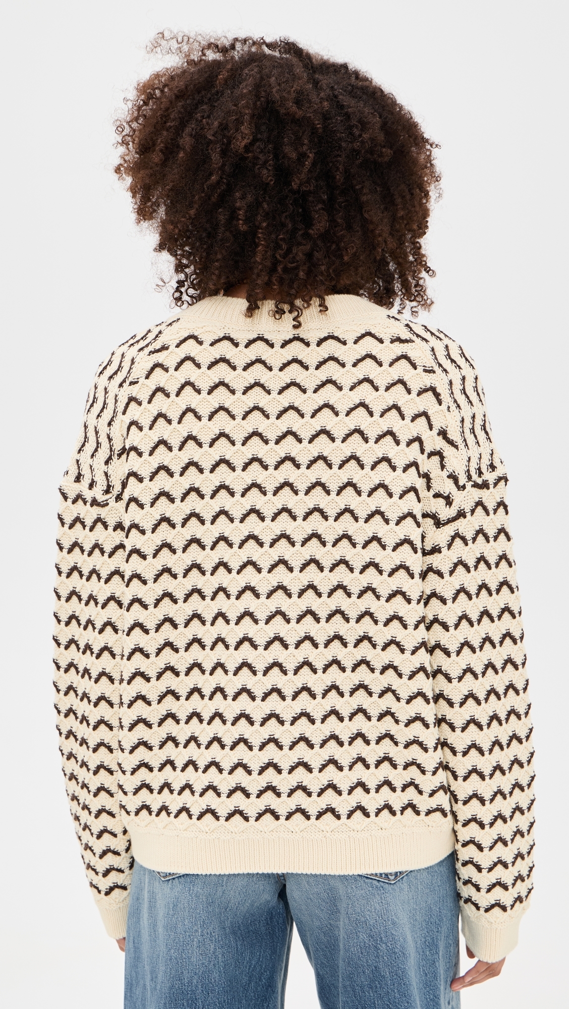 V Neck Cardigan Witherit Beige