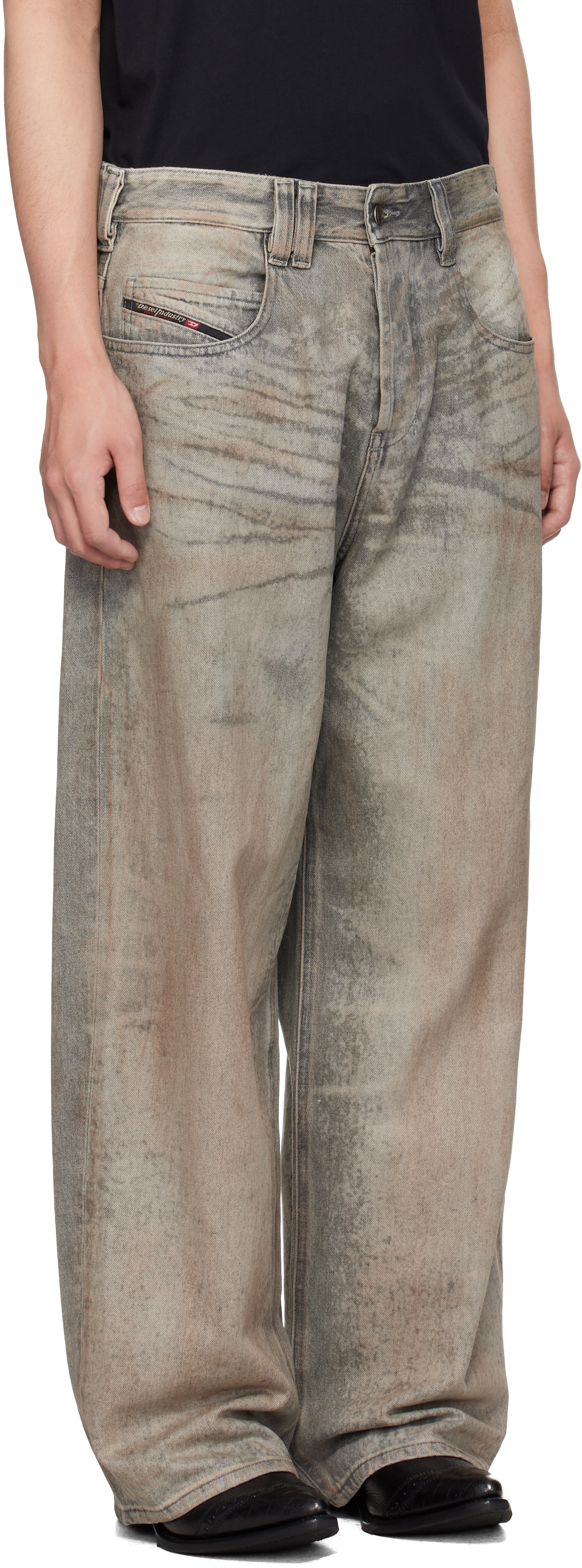 Gray Regular Waist 1997 D-Enim-M Relaxed Jeans