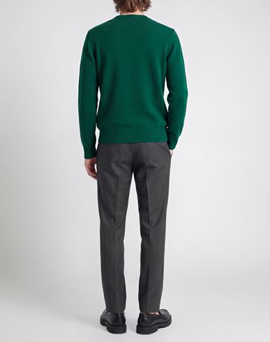 Man Sweater Green Size 40 Wool, Polyamide