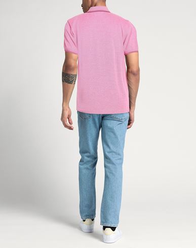 Man Polo shirt Fuchsia Size 42 Cotton