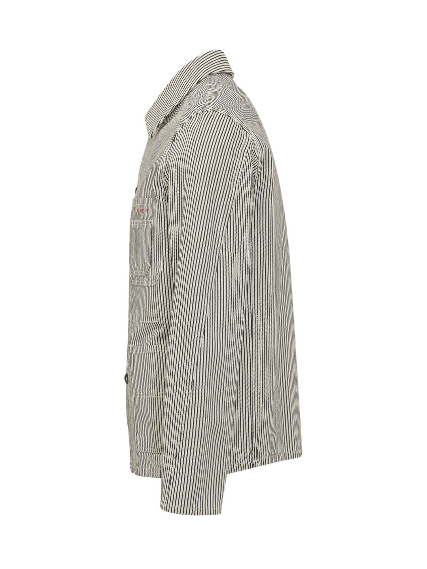 White Stripes Regular Jacket