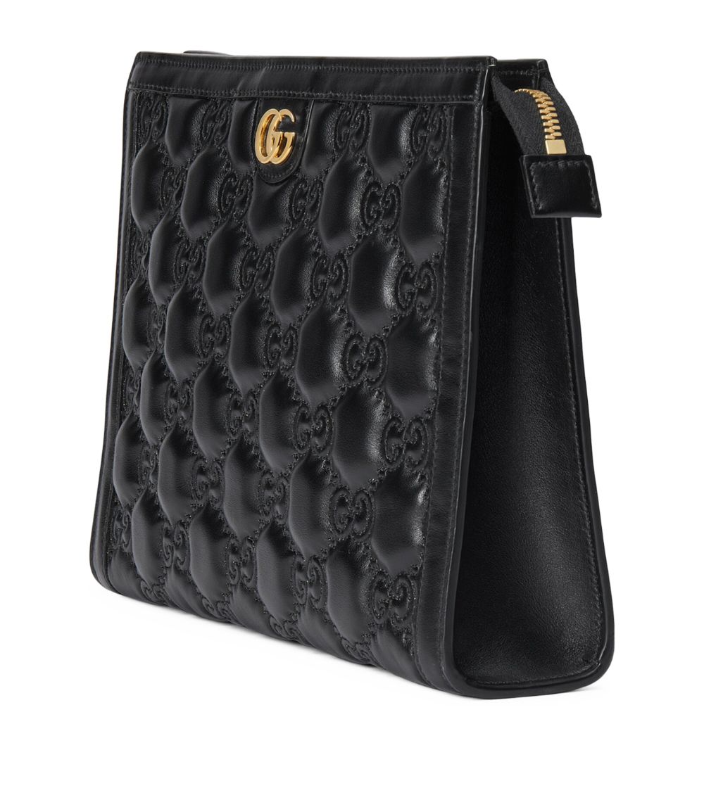 Leather GG Matelassé Pouch