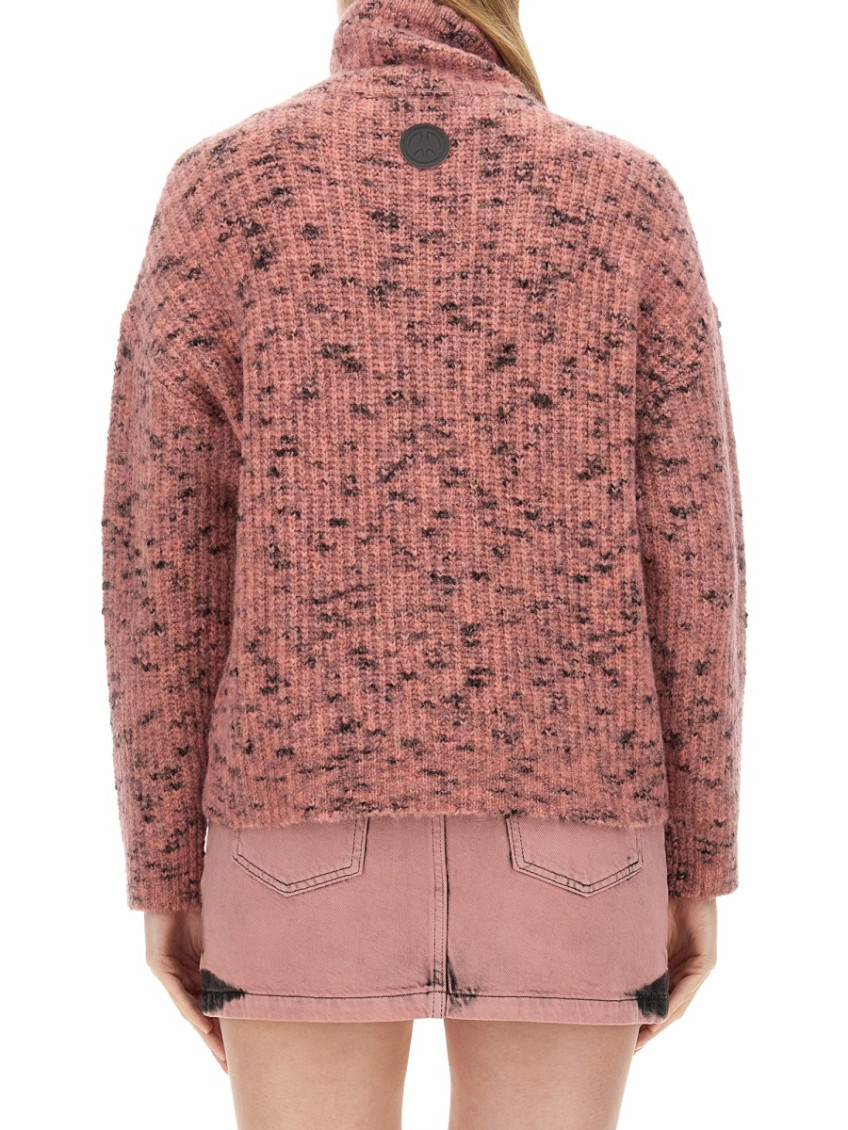 Moschino - textured ribbed turtleneck knitwear