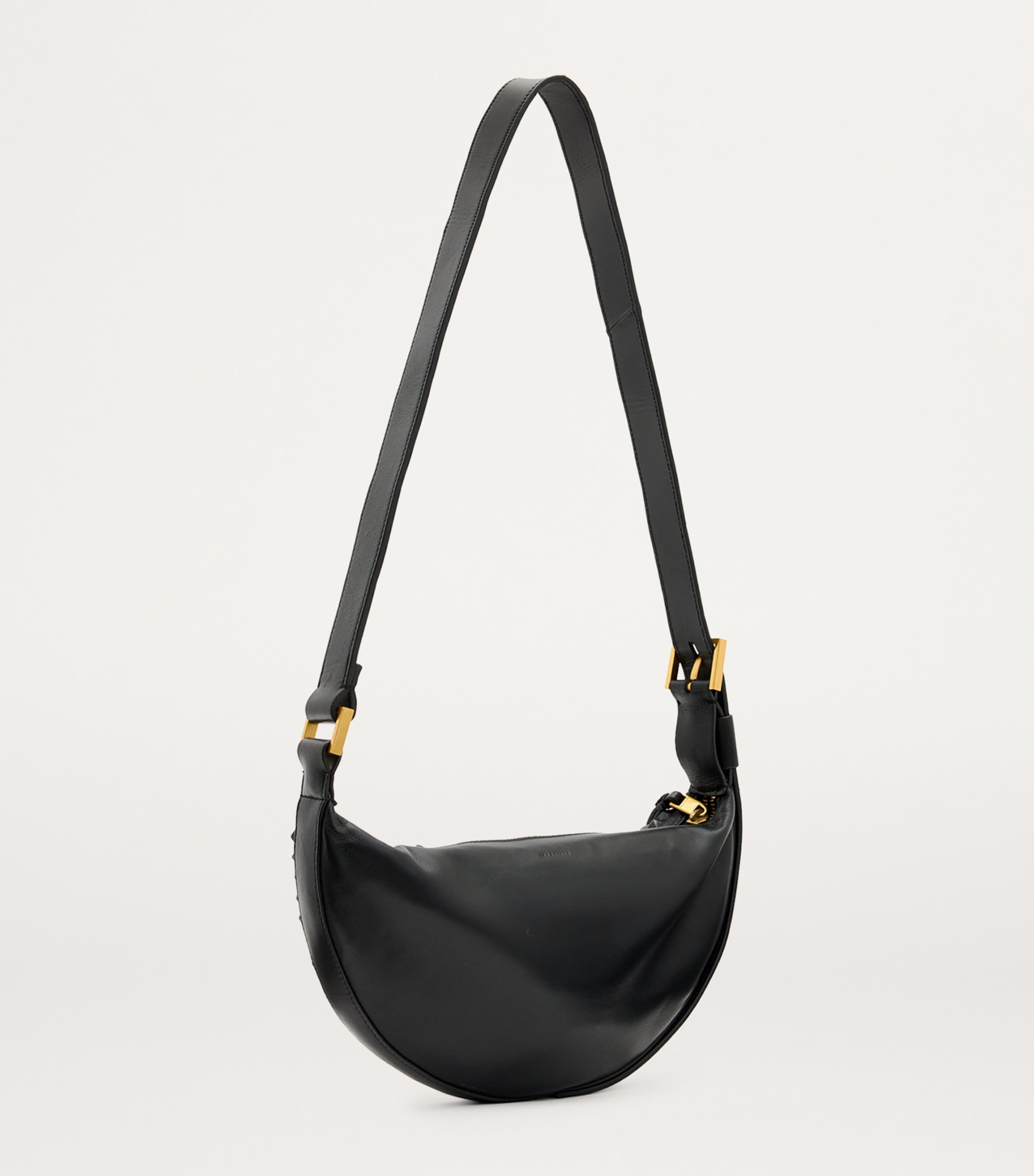 Studded Half Moon Cross-Body Bag