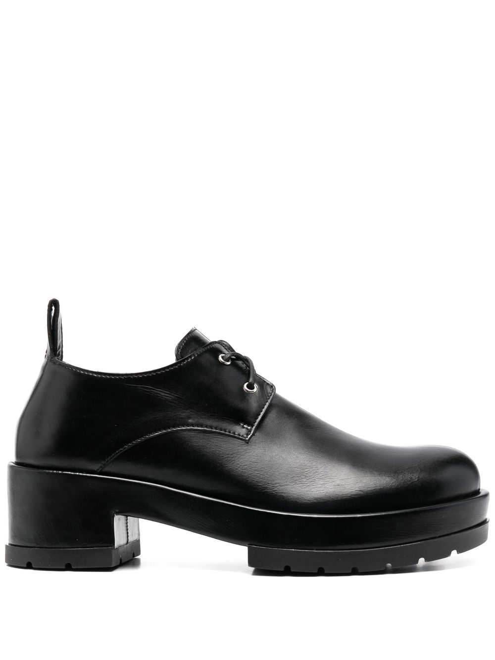 Block-heel Oxford shoes - Black