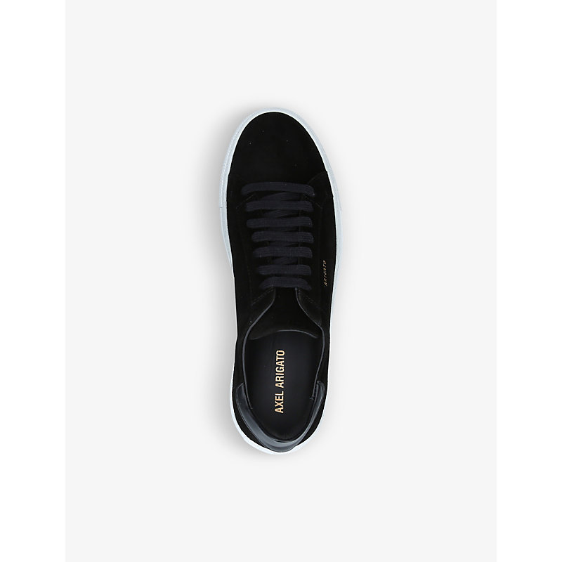 Mens Black Clean 90 Suede Trainers