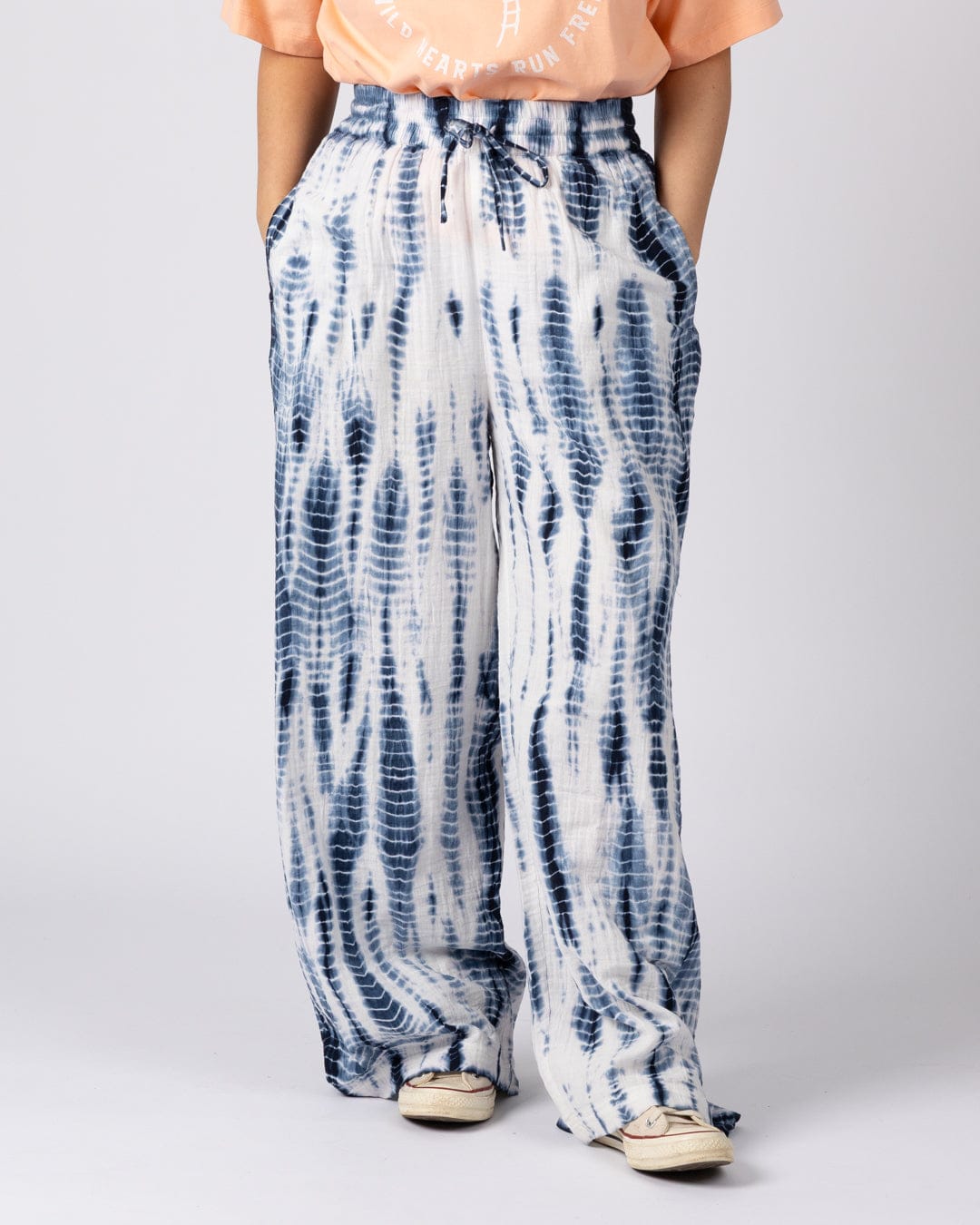 Saltrock Melda Womens Tie Dye Trouser in Blue