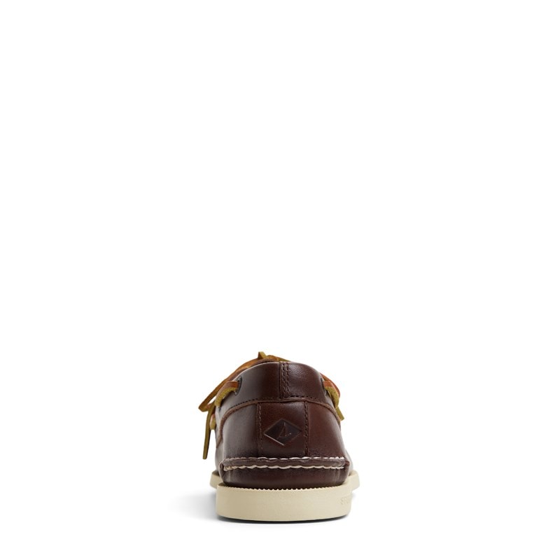 Men's Authentic Original 2 Eye Leather Boat Shoes (Brown Primary - Multi)
