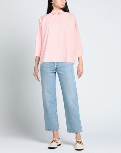 Woman Shirt Pink Size L Cotton