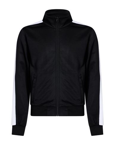 Man Sweatshirt Black Size XS Polyester, Cotton