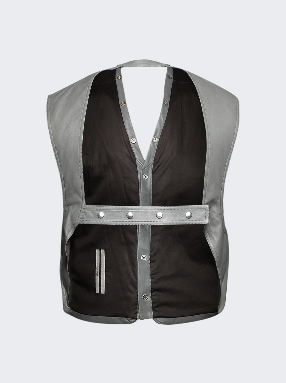 Leather vest - Black