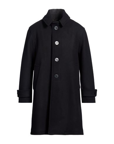 Man Coat Black Size 40 Wool, Polyamide