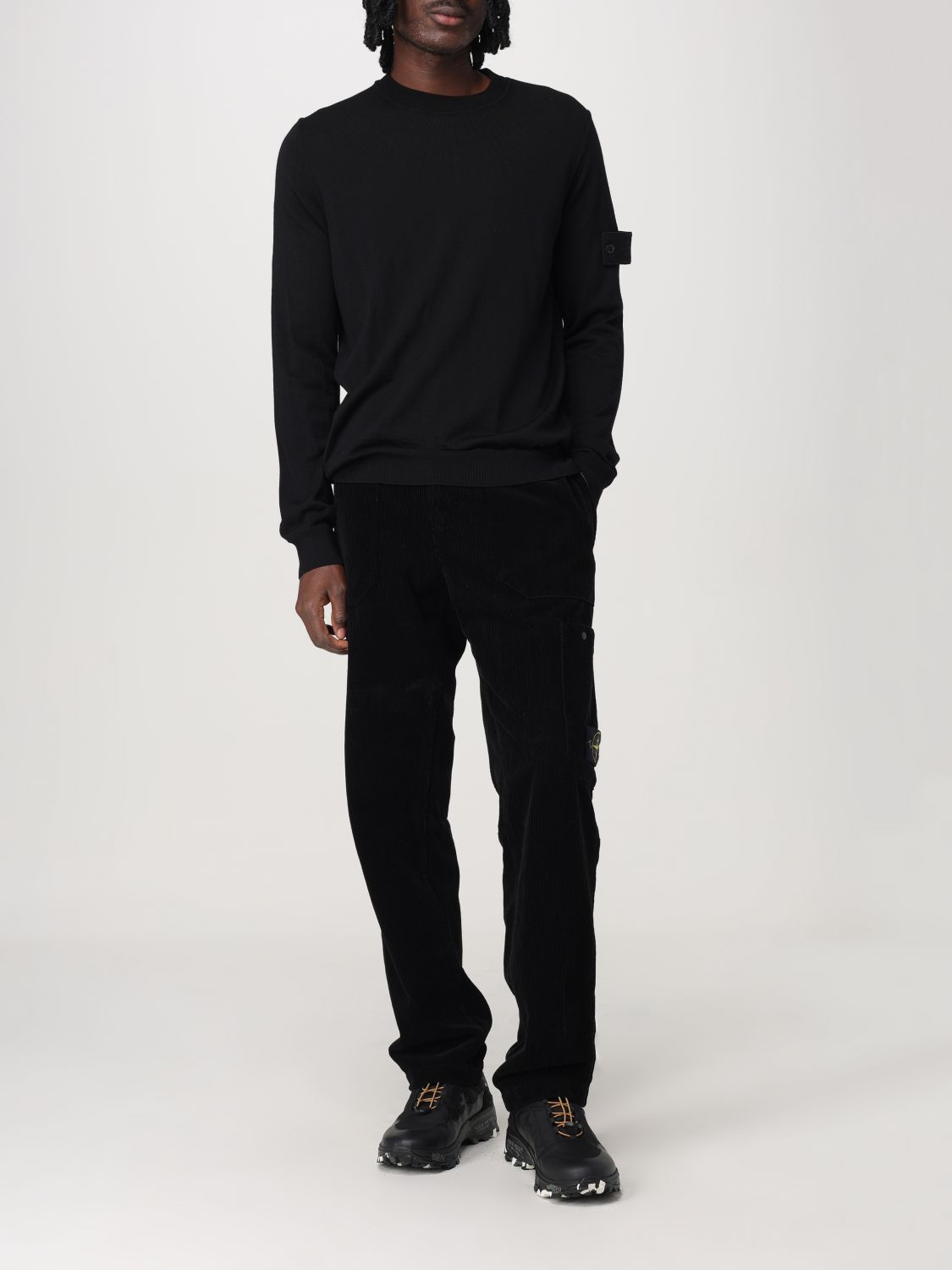 Compass-badge sweater - Neutrals