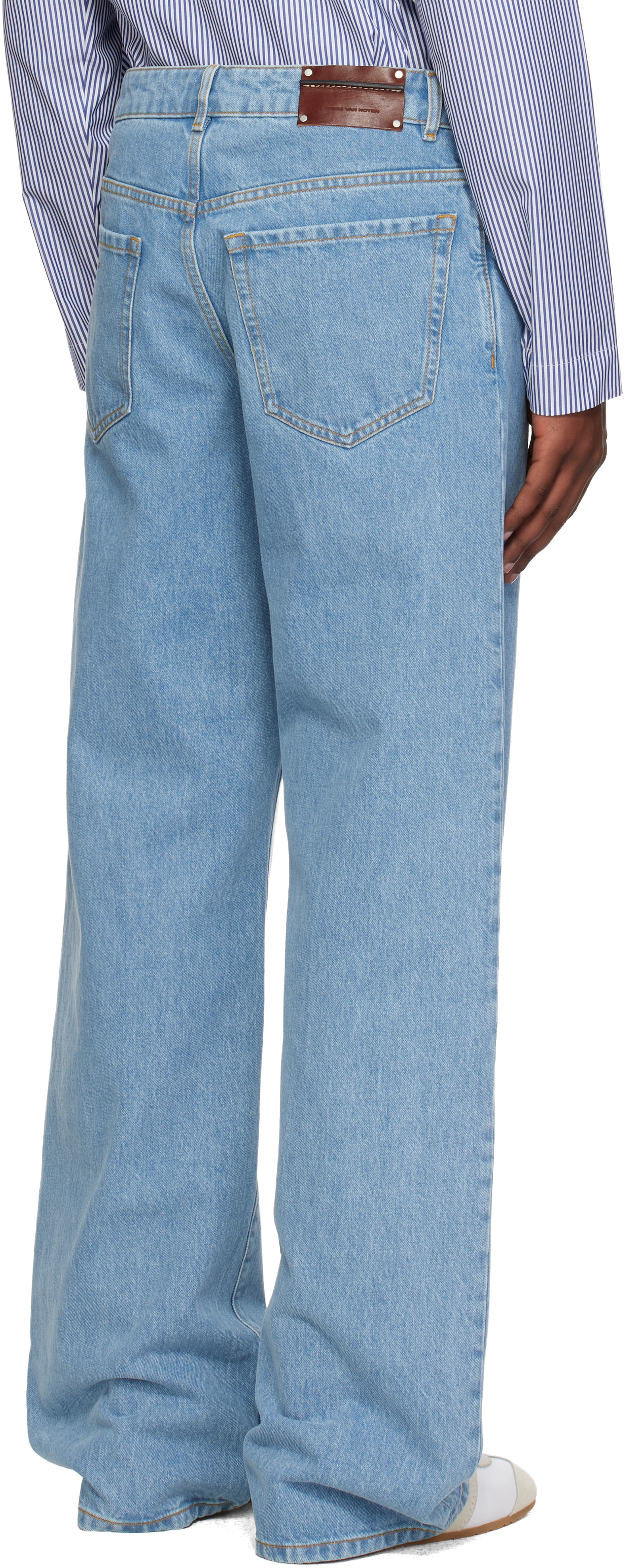 Blue Straight Leg Jeans