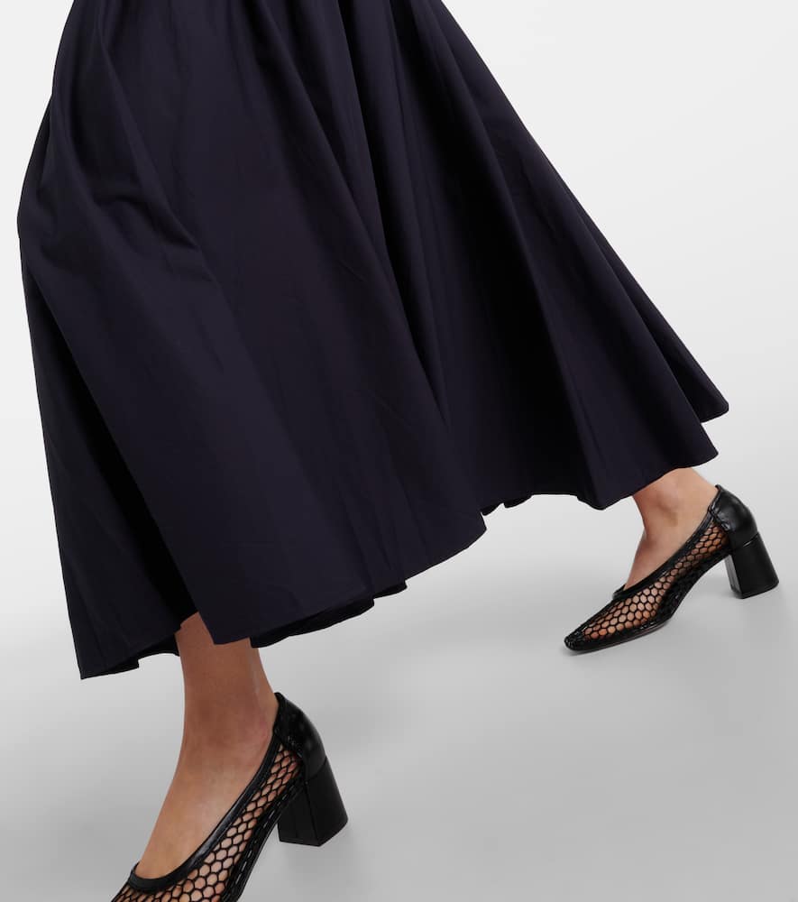Simkhai Silas ribbed-knit cotton-blend midi dress