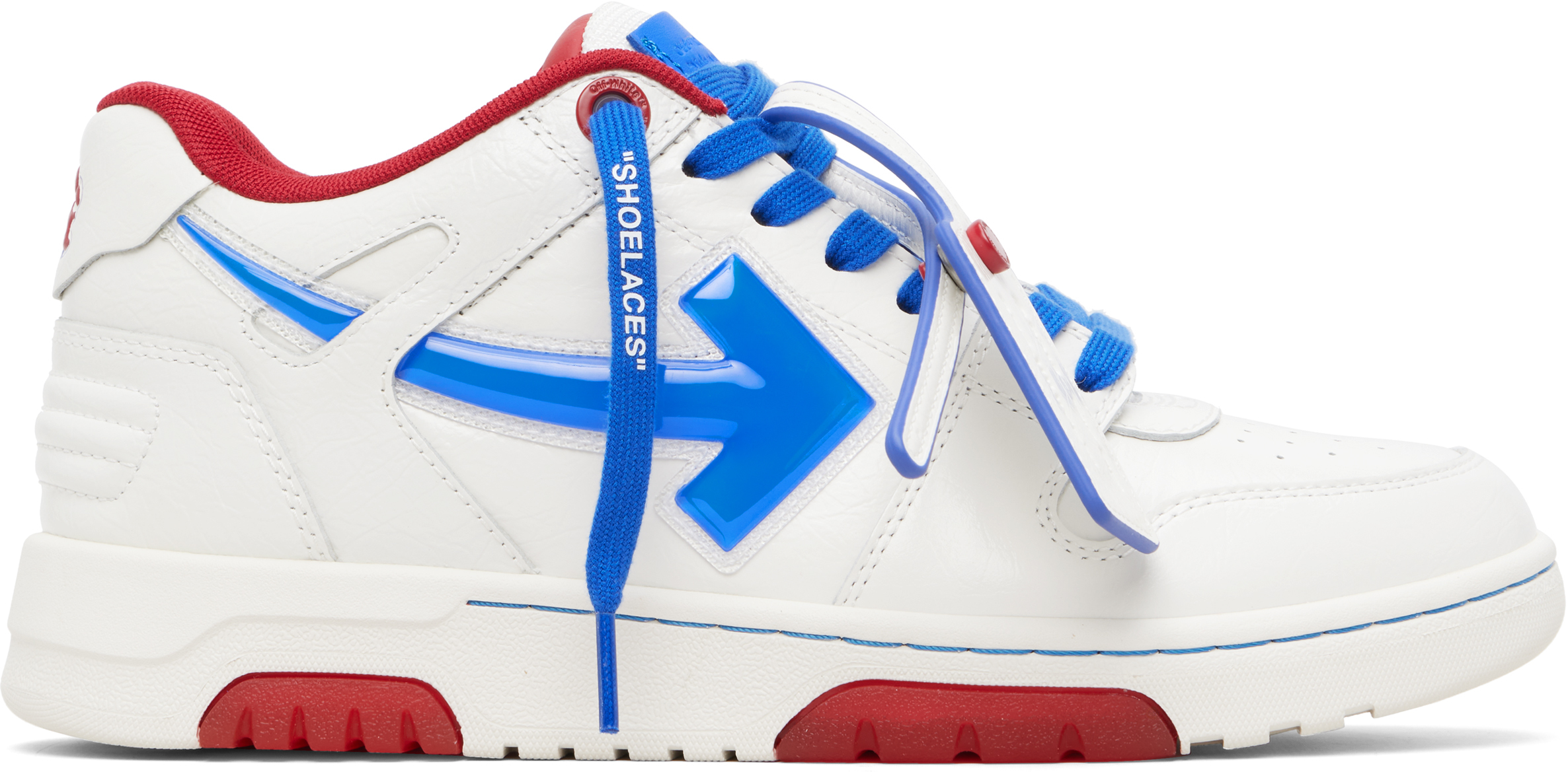 White Out Of Office Bubble Arrow Sneakers
