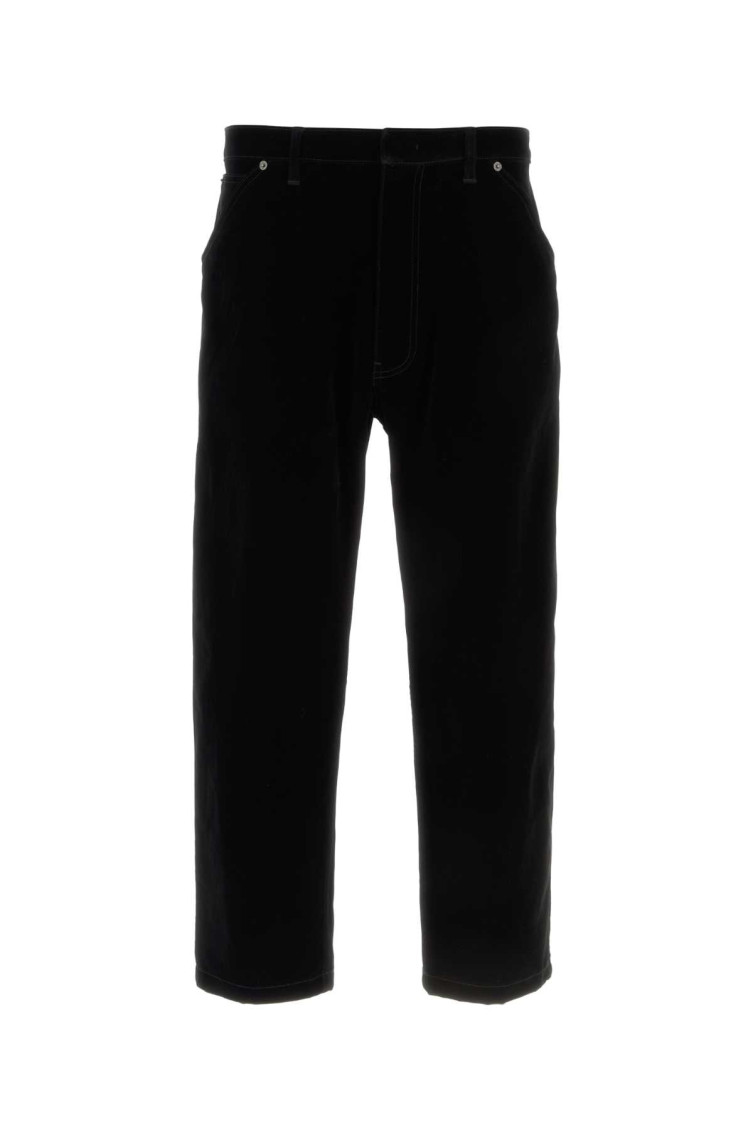 Black Velvet Denim Pant