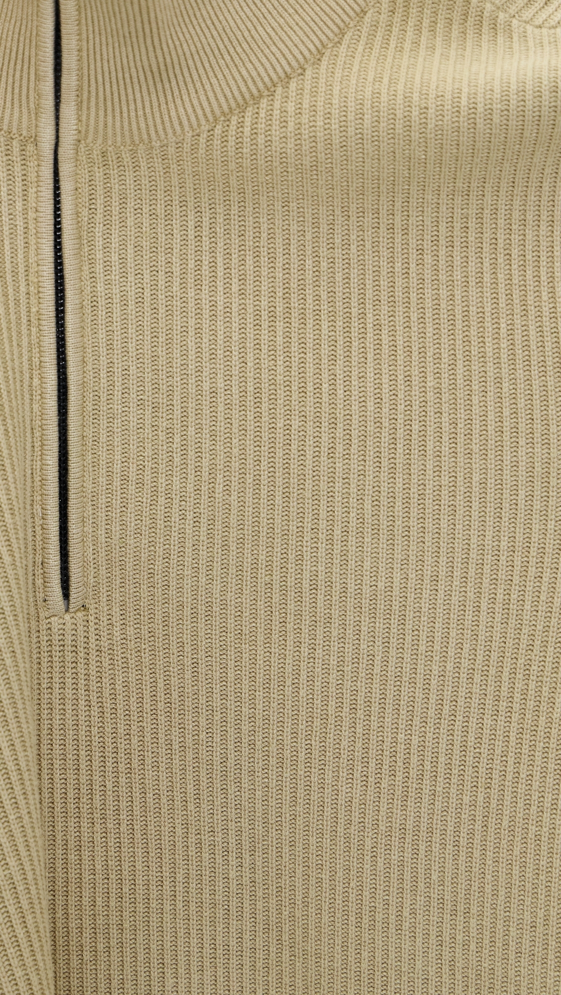Caden Washed Quarter Zip Pullover Taupe