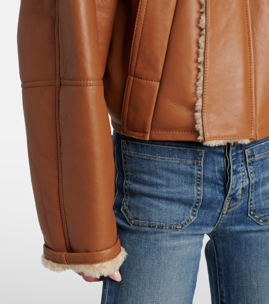 Shearling-lined coat