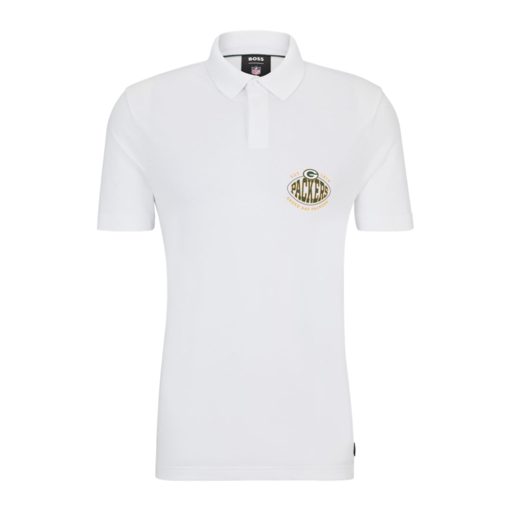 X NFL cotton-piqu polo shirt with collaborative branding