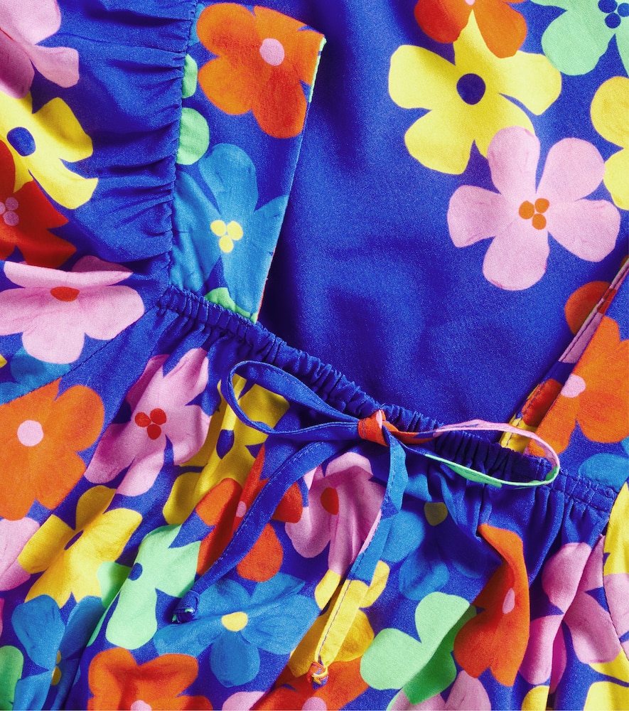 Fábula Saia Cor-De-Flor cotton top and skirt set