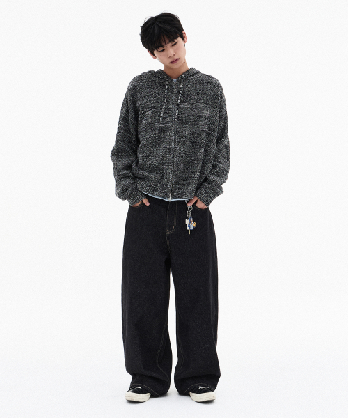 Damage Washed Denim Pants