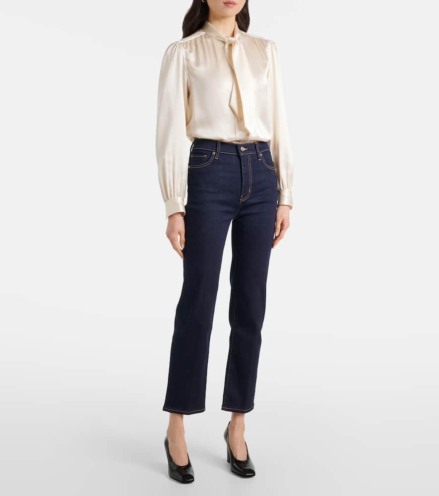 Le Sleek high-rise straight jeans